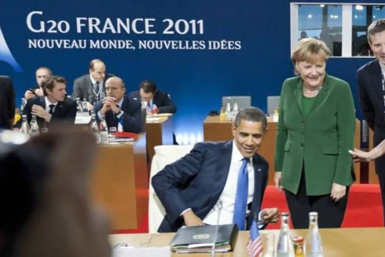 Líderes do G20 fracassaram, em uma cúpula em Cannes nesta semana, em garantir novos recursos de potenciais investidores como a China e o Brasil que seriam destinados a sanar a crise da dívida da zona do euro (Getty Images)