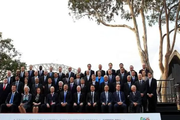 Participantes da reunião do G20: O FMI prevê crescimento global de 3,75% neste ano, e 4% em 2015. (Getty Images)