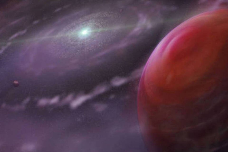 Astrônomos acham sistema solar com planetas gigantes