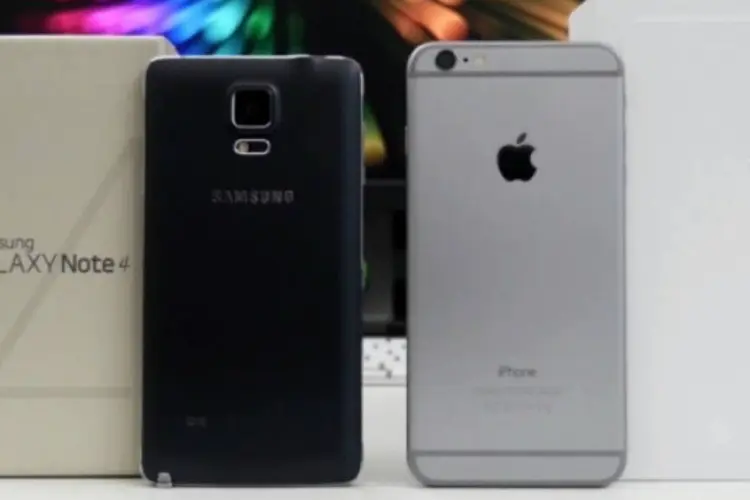 Galaxy Note 4 e iPhone 6: Apple e Samsung vêm registrando bons números em vendas (Reprodução/YouTube/MacMixing)