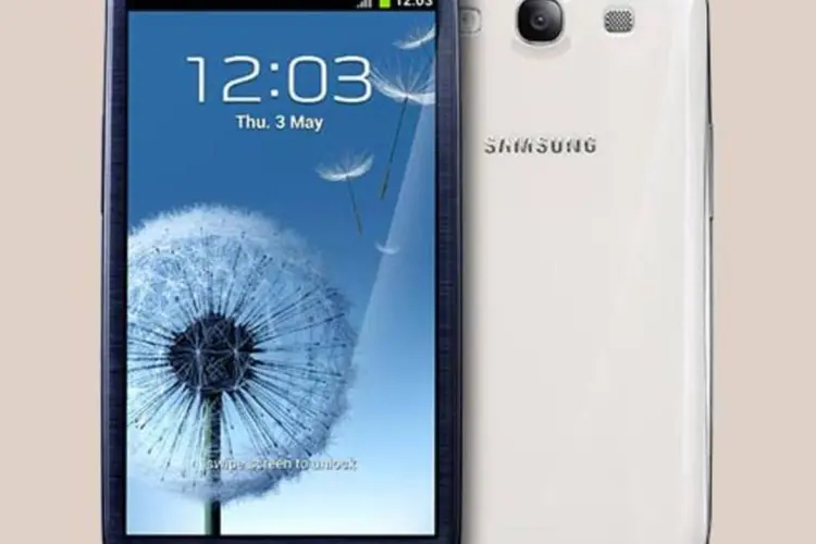 Smartphone Galaxy S III da promoção: marca quer fortalecer vínculo com clientes com a ação (Reprodução)