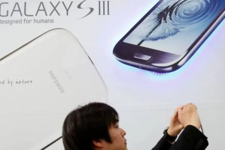 Propaganda do Galaxy S III, da Samsung (Yuriko Nakao/Reuters)
