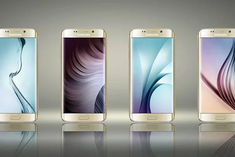 
	Galaxy S6 Edge: tela com bordas curvas que cobrem as &aacute;reas laterais do aparelho
 (Divulgação / Samsung)