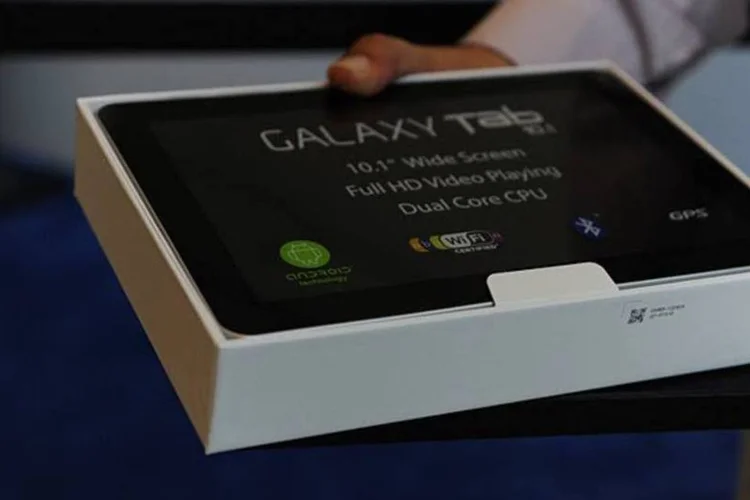 A Samsung, cujos tablets operam com o software Google Android, rebateu com processos contra a Apple (GoogleI/O 2011/Divulgação)