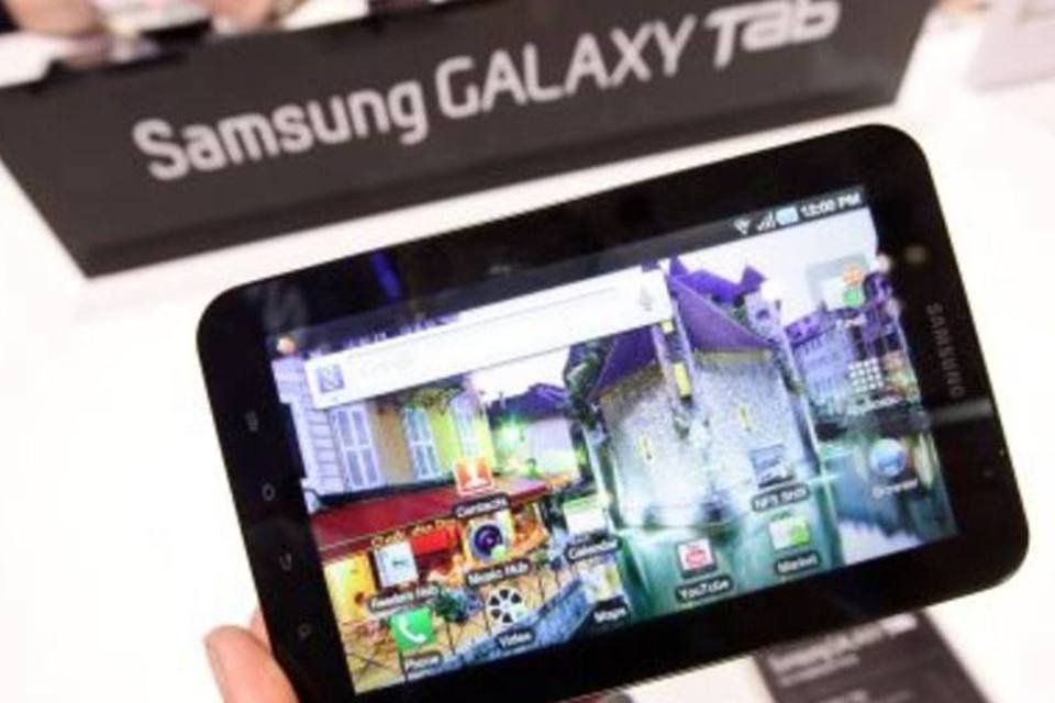 O Galaxy Tab, da Samsung: empresa quer bate a Apple