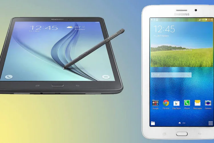 Tablets Samsung: à esquerda o Tab A e à direita o Tab E (Divulgação/Samsung)