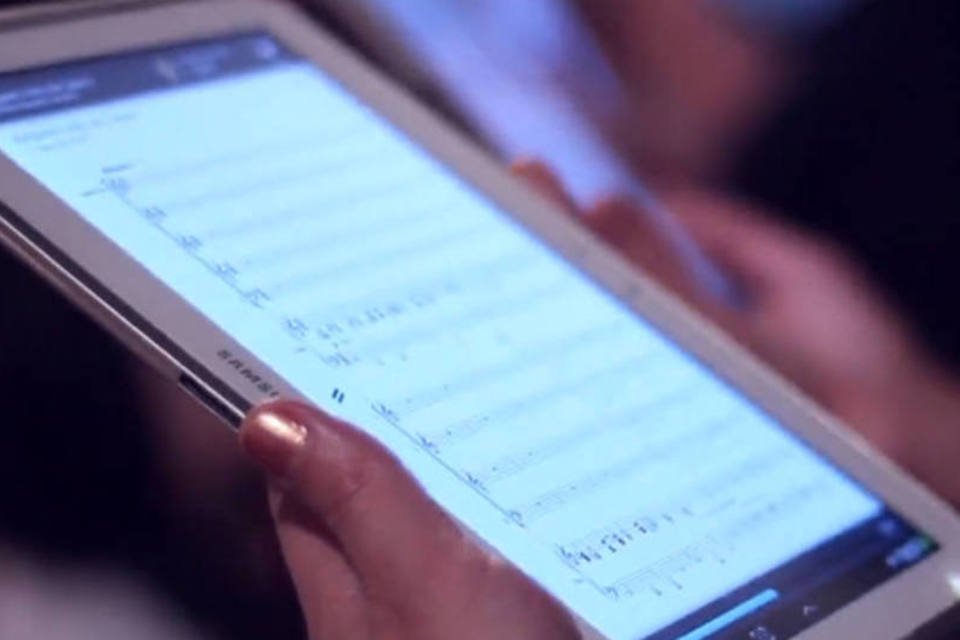 Samsung substitui partituras de orquestra por Galaxy Note