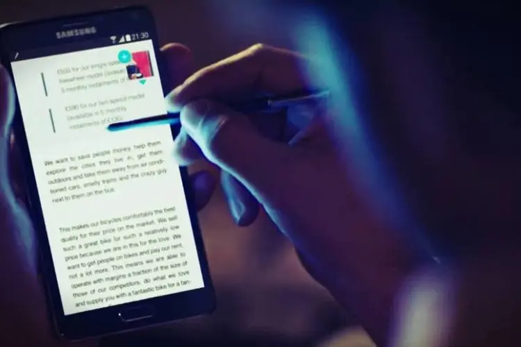 Galaxy Note 4, smartphone da Samsung (Samsung Mobile Brasil/YouTube)