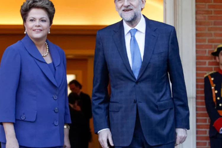 
	Dilma durante encontro com o premi&ecirc; espanhol em Madri: por sua vez, Rajoy qualificou como&nbsp;&quot;lament&aacute;vel&quot;&nbsp;e&nbsp;&quot;terr&iacute;vel&quot;&nbsp;o que est&aacute; acontecendo na regi&atilde;o
 (Roberto Stuckert Filho/PR)