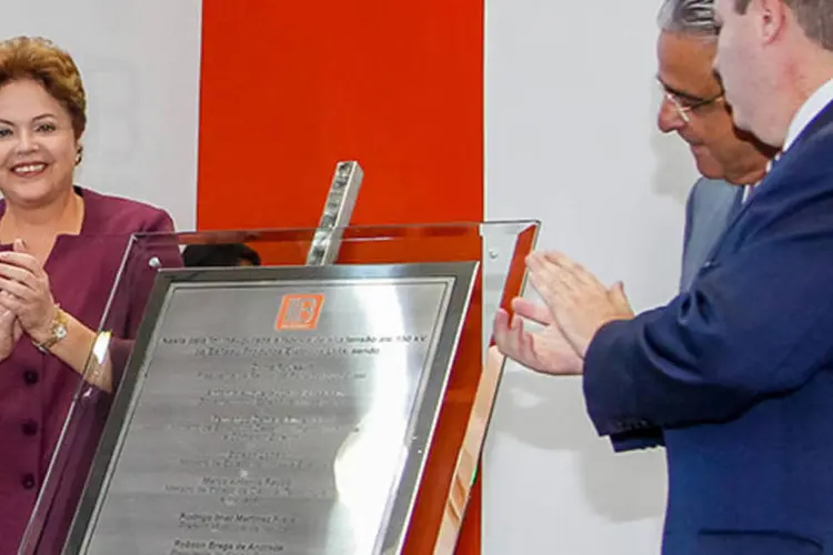 Dilma Rousseff durante cerimônia de inauguração da fábrica de transformadores de corrente e de potencial da Balteau  (Roberto Stuckert Filho/PR)