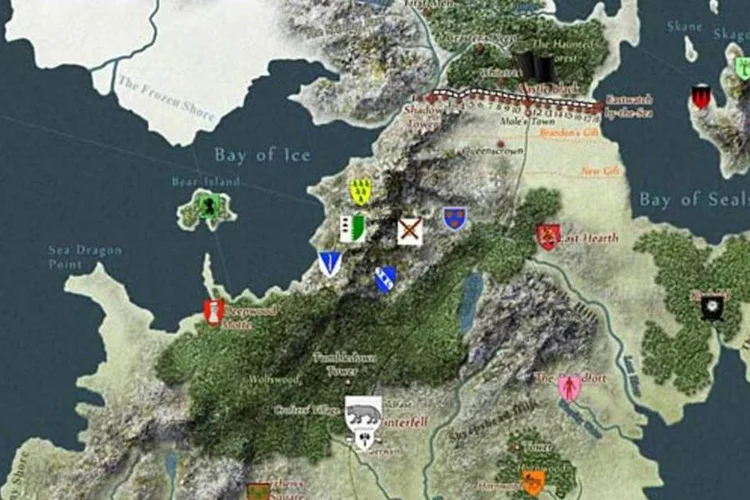 O mapa: é possível ajustá-lo a um episódio específico da série (Reprodução de EXAME.com)