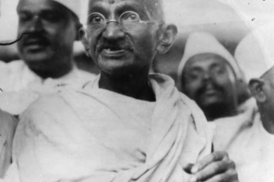 Mahatma Gandhi: protestos pacíficos podem surtir muito mais efeito do que agressões, diz a ONU (Getty Images)