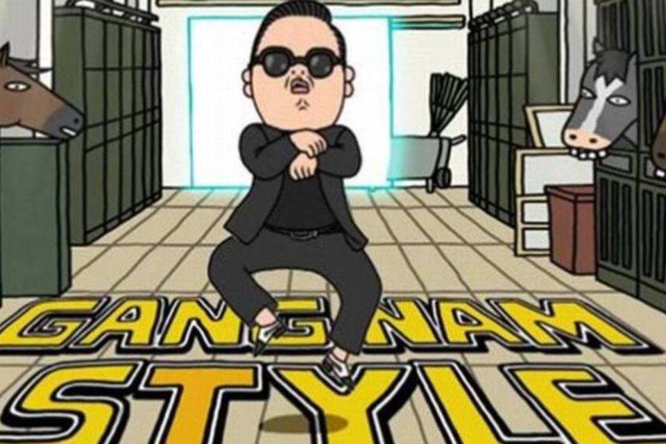 Reprodução do clipe Gangnam Style, de Psy (Reprodução/YouTube)