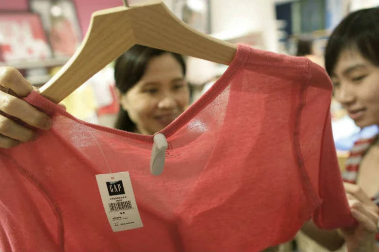 
	Loja da Gap: vendas l&iacute;quidas ca&iacute;ram de US$ 3,66 bilh&otilde;es para US$ 3,44 bilh&otilde;es no primeiro trimestre
 (GettyImages)