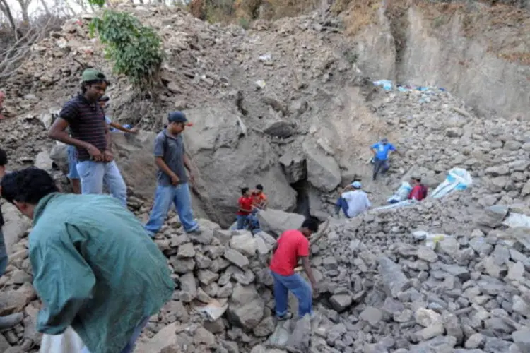 Garimpeiros em Honduras: 11 pessoas buscavam ouro em mina abandonada (AFP/Getty Images)