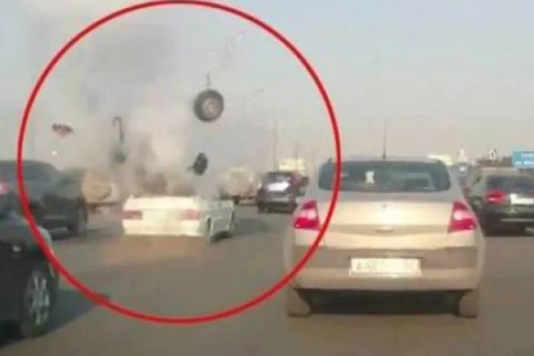 Explosão de botijão de gás em carro: incidente teria ocorrido devido a uma instalação caseira mal-feita do kit de gás natural (Reprodução/YouTube)
