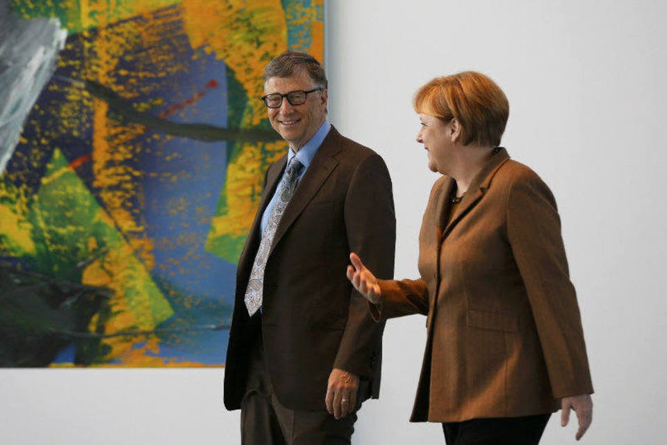 Gates agradece Merkel por sistemas de saúde de países pobres
