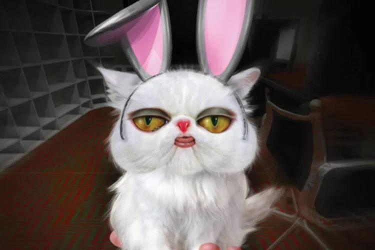 Ilustração - Gato/Coelho (Tato Araújo/EXAME.com)