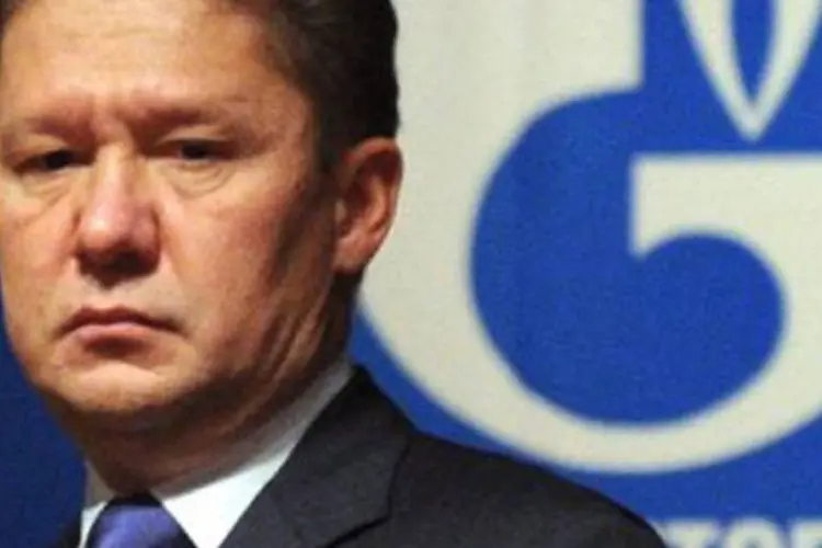 Alexei Miller, presidente da Gazprom: empresa chegou a acordo com Belarus sobre preço da distribuição de gás (Alexander Nemenov/AFP)
