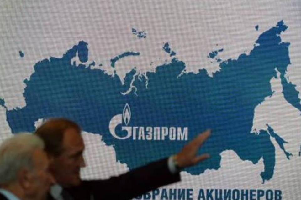 Gazprom registrou lucro menor em 2014 em consequência da desvalorização do rublo e do conflito na Ucrânia (Vasily Maximov/AFP)