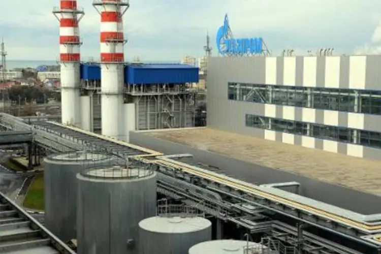 
	Usina da Gazprom em Sochi, na R&uacute;ssia: o corte do fornecimento n&atilde;o deve amea&ccedil;ar a entrega de g&aacute;s russo &agrave; Uni&atilde;o Europeia
 (Yuri Kadobnov/AFP)