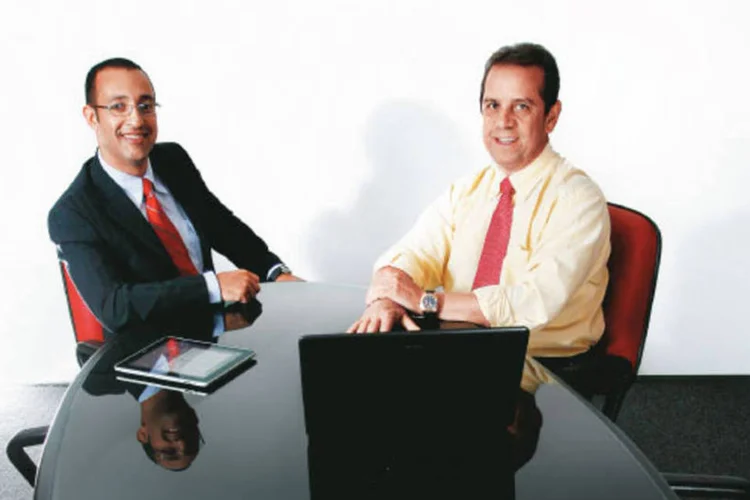 Eduardo Rodrigues do Vale e Célio Antunes, sócios da Viga.  (Marcelo Almeida)