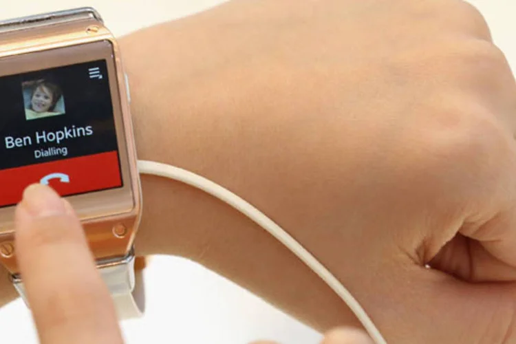 
	Galaxy Gear, novo rel&oacute;gio inteligente da Samsung: uma nova amea&ccedil;a para os fabricantes de rel&oacute;gios da Su&iacute;&ccedil;a
 (Sean Gallup/Getty Images)