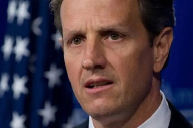 O secretário do Tesouro dos Estados Unidos, Timothy Geithner: única voz contra Pequim (.)