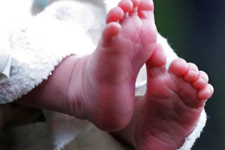Bebê: os pais biológicos de Tiantian faziam tratamento contra infertilidade quando morrem em um acidente de carro (AFP/AFP)