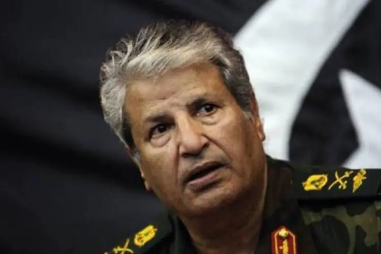 General Yunis, comandante das forças rebeldes na Líbia: conselho tem aceitação do povo (Gianluigi Guercia/AFP)