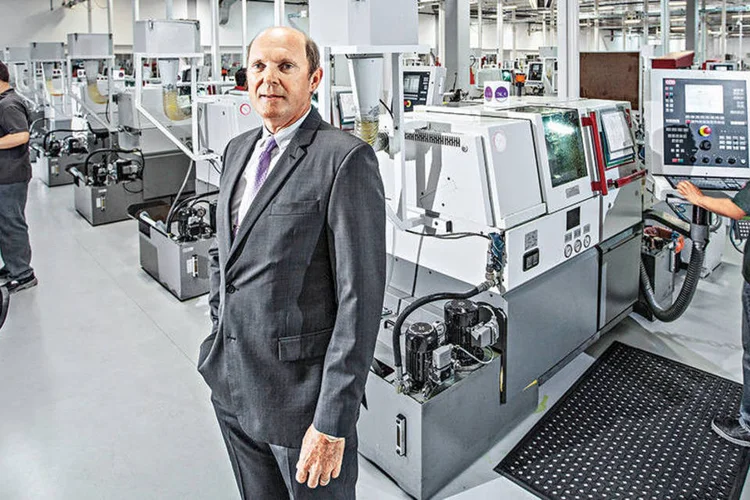 Geninho Thomé, da Neodent: líder no lucrativo mercado de implantes dentários (Marcelo Almeida / EXAME)