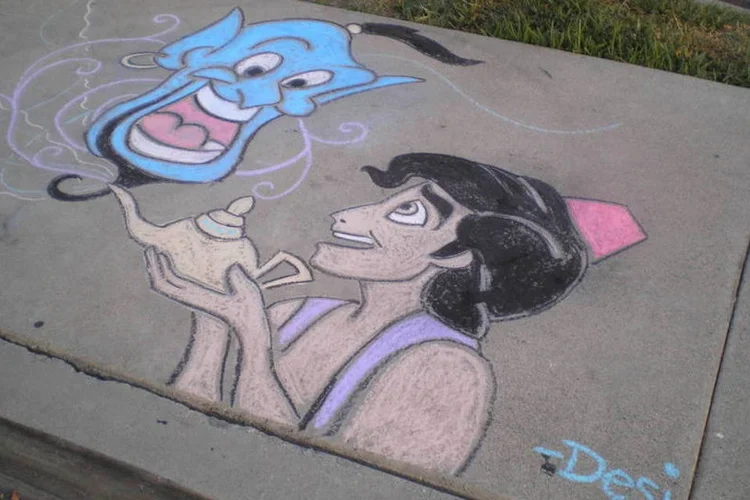 
	A estrela do filme Aladdin era, &eacute; claro, o G&ecirc;nio da L&acirc;mpada
 (Desiree Rios/Flickr)