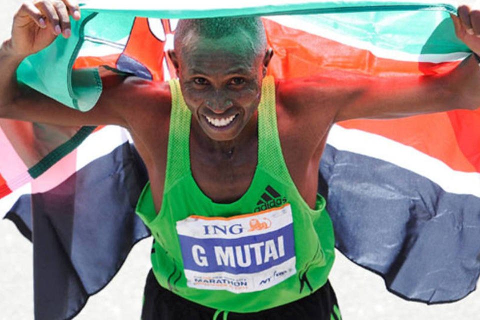 Geoffrey Mutai: apesar do ótimo desempenho, os treinos nunca são fáceis (Getty Images)