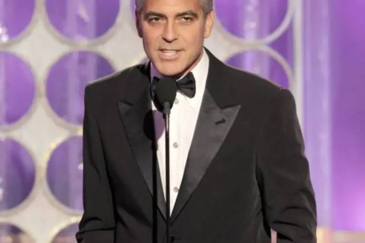 George Clooney, que interpretou o protagonista do longa, tinha ganhado instantes antes o prêmio de melhor ator de drama (Getty Images)