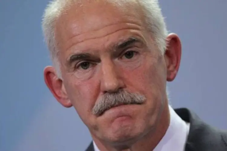 "Nossa luta é garantir que a Grécia não deixe o euro e proteger os interesses da esmagadora maioria dos cidadãos", disse Papandreou (Sean Gallup/Getty Images)