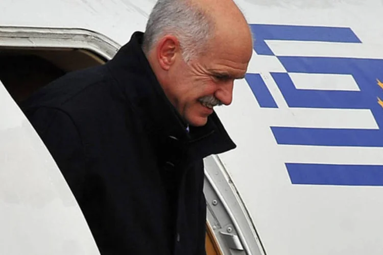 George Papandreou, primeiro-ministro grego: atingida pela crise, a Grécia tem recebido com muito interesse os investimentos realizados pelos chineses (Getty Images)