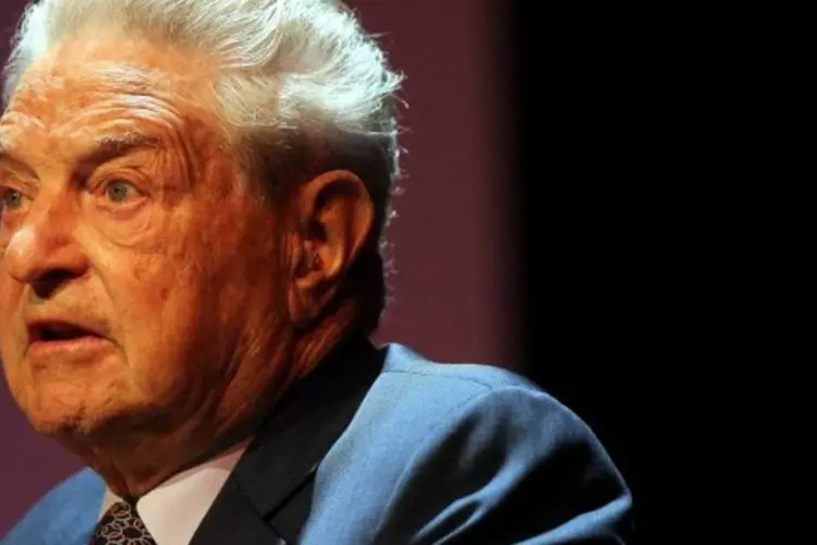 George Soros, milionário administrador do Soros Fund Management (Getty Images/ David McNew/EXAME.com)