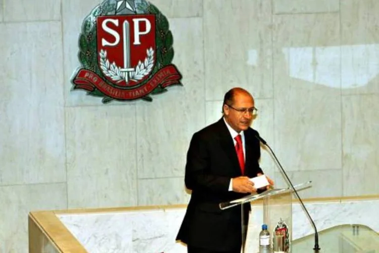 
	&quot;A pol&iacute;cia est&aacute; toda empenhada em esclarecer e prender os criminosos&quot;, disse Geraldo Alckmin
 (José Luís da Conceição/Divulgação/Governo de São Paulo)