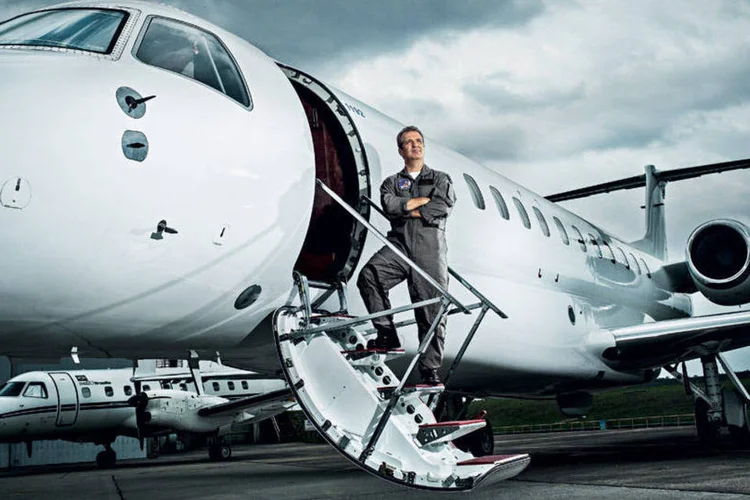 Geraldo Curcio Neto, piloto de ensaio da Embraer: "É preciso que ele tenha vontade de conhecer o desconhecido” (André Lessa / VOCÊ S/A)