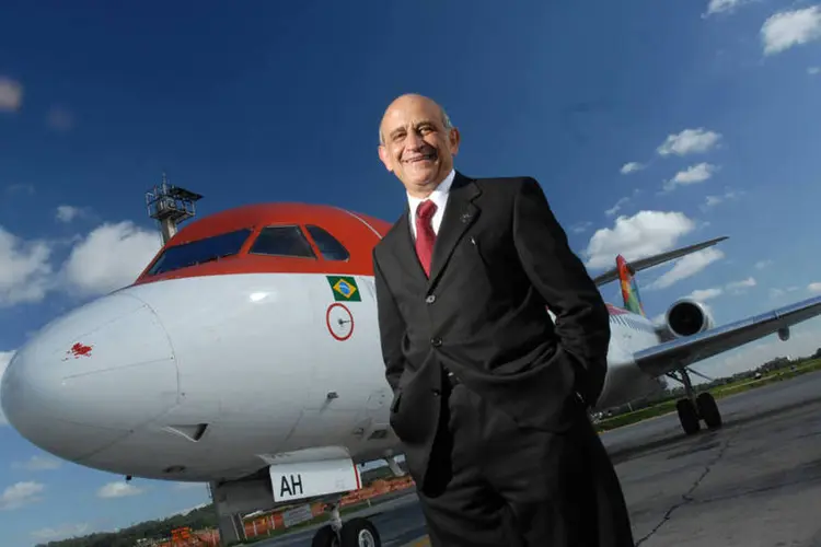 German Efromovich, presidente da Avianca, antiga OceanAir, no Aeroporto Internacional de Guarulhos (Germano Luders/EXAME/Exame)