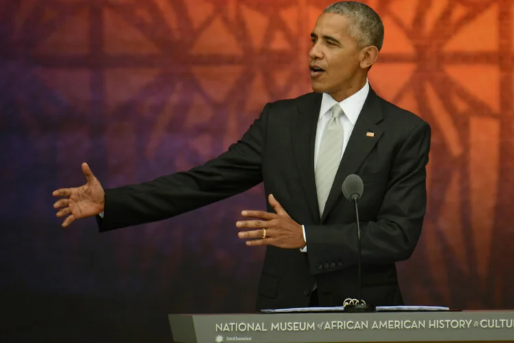 
	Barack Obama discursa na inaugura&ccedil;&atilde;o do museu: &quot;A hist&oacute;ria afro-americana n&atilde;o est&aacute; separada da hist&oacute;ria dos Estados Unidos&quot;
 (Getty Images/Astrid Riecken)