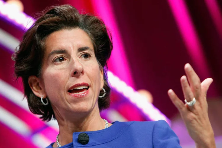 Gina Raimondo, Secretária do Comércio dos Estados Unidos (Paul Morigi / AFP/AFP)