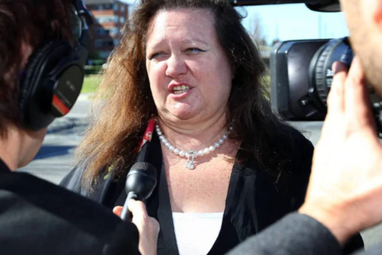 A bilionária australiana Gina Rinehart, herdeira das minas Hancock, pode virar a mulher mais rica do mundo (Paul Kane/Getty Images)