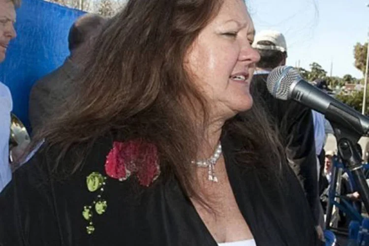 Gina Rinehart, herdeira e presidente do grupo Hancock Prospecting
 (Tony Ashby/AFP)