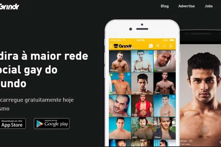 
	Gindr: app se classifica como &quot;a maior rede mundial de contatos para homens gays&quot;
 (Reprodução/Gindr)
