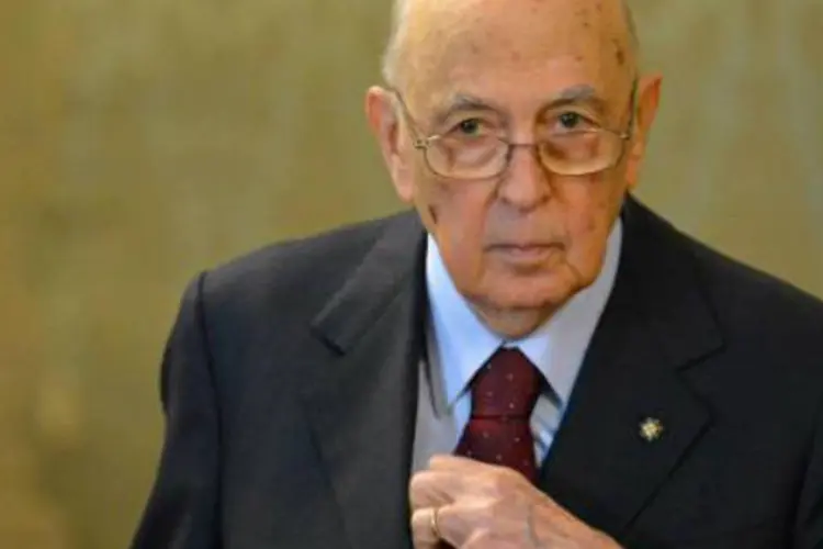 
	O presidente da It&aacute;lia, Giorgio Napolitano: Napolitano, de 88 anos, &eacute; uma figura respeitada pela imensa maioria dos italianos
 (Filippo Monteforte/AFP)
