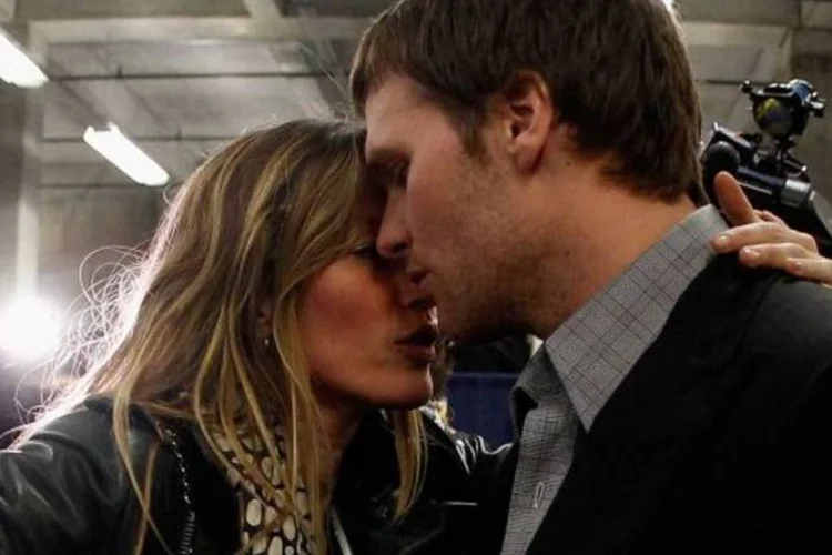 Segundo o site TMZ, a afirmação da modelo violou o código de ética do New England Patriots, que tem como lema “Vença como um time e perca como um time” (Rob Carr/Getty Images)