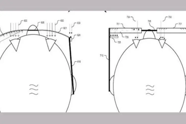 Google Glass:patente do Google diz que a gigante das buscas poderá fornecer relatórios aos anunciantes de como o olhar do usuário está se comportando (Reprodução)