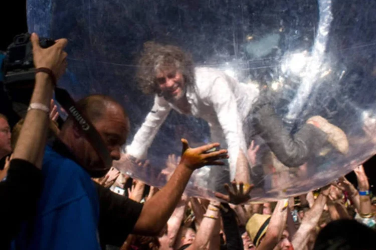 Última edição do festival Glastonbury, na Inglaterra: público de 177 000 espectadores (Ian Gavan/Getty Images)