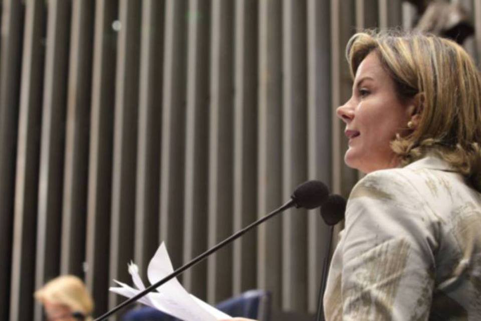 Nova ministra da Casa Civil, Gleisi Hoffmann, fala no Congresso